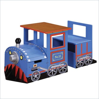 Teamson Kids Safari Hand Painted Train Writing Table