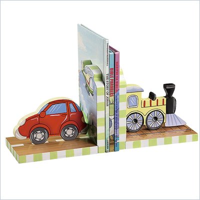 Teamson Kids Transportation Hand Painted Book Ends