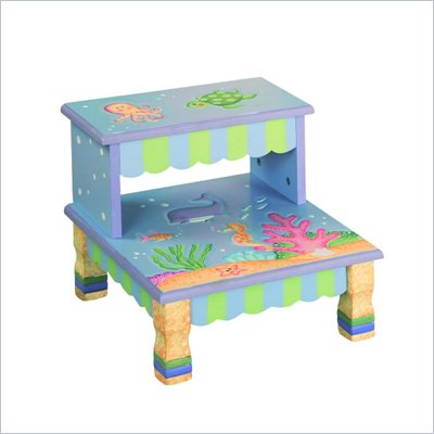 Teamson Kids Under the Sea Hand Painted Step Stool