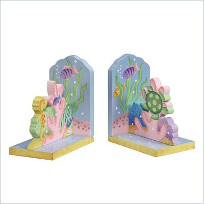 Teamson Kids Under the Sea Hand Painted Book Ends