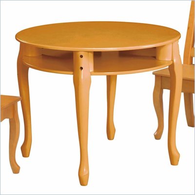 Teamson Kids Windsor Round Hand Painted Kids Table and Chair Set in Honey