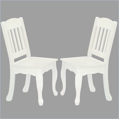 Teamson Design Kids Windsor Chairs in White (Set of 2)