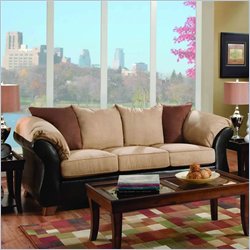Simmons Upholstery Amarillo Sofa in Espresso