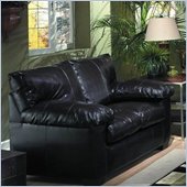 Simmons Upholstery Dreamhide Loveseat in Wine