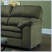 Simmons Upholstery Fine Suede Large Chair in Fern