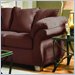 Simmons Upholstery Flat Suede Chair in Truffle