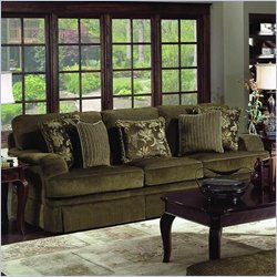 Simmons Upholstery Heritage Sofa in Raisin