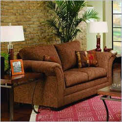 Upholstery+Fabric Free Interrelated Hint Simmons Upholstery Maya Loveseat in Coffee