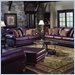 Simmons Upholstery Noble Leather Large Chair in Cabernet