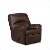 Simmons Upholstery Rocker Recliner in Windsor Walnut