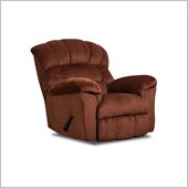 Simmons Upholstery Rocker Recliner in Victor Burgandy