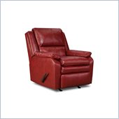 Simmons Upholstery Rocker Recliner Chair in Soho Bonded Leather Match