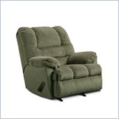 Simmons Upholstery Rocker Recliner Chair in Zig Zag Pewter