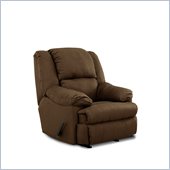 Simmons Upholstery Rocker Recliner Chair in Luna Chocolate