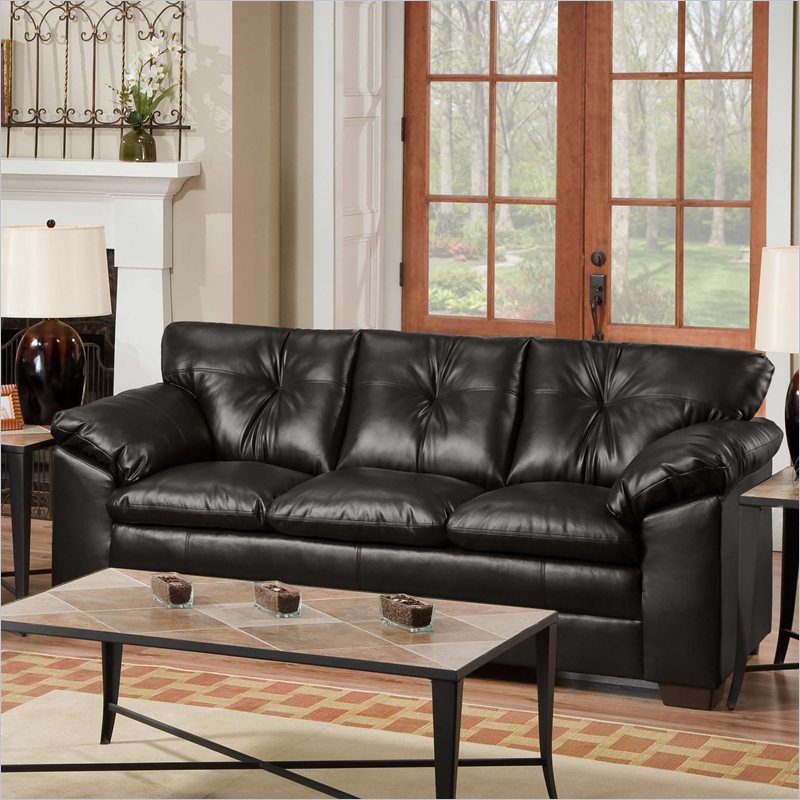 Simmons Upholstery Sofa in Sebring Black