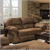 Simmons Upholstery Loveseat in Pinto Tobacco
