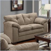 Simmons Upholstery Loveseat in Luna Mineral