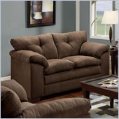 Simmons Upholstery Loveseat in Luna Chocolate