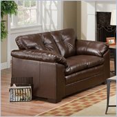 Simmons Upholstery Loveseat in Sebring Coffeebean