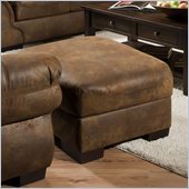 Simmons Upholstery Ottoman in Pinto Tobacco