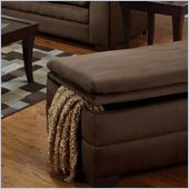 Simmons Upholstery Storage Ottoman in Luna Chocolate