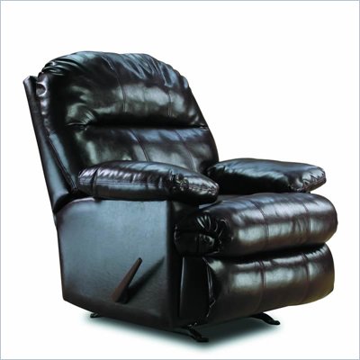 Simmons Upholstery Dreamhide Recliner Chair in Wine