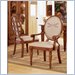 Tommy Bahama Home Sunset Oval Back Arm Chair in Medium Antiqued Brown