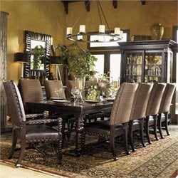Tommy Bahama Home Kingstown Pembroke Rectangular Formal Dining Table in Tamarind Finish
