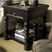 Tommy Bahama Home Kingstown Explorer End Table in Tamarind