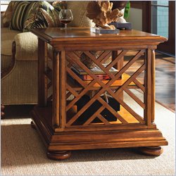 Tommy Bahama Home Island Estate Cliff House Book End Table in Plantation