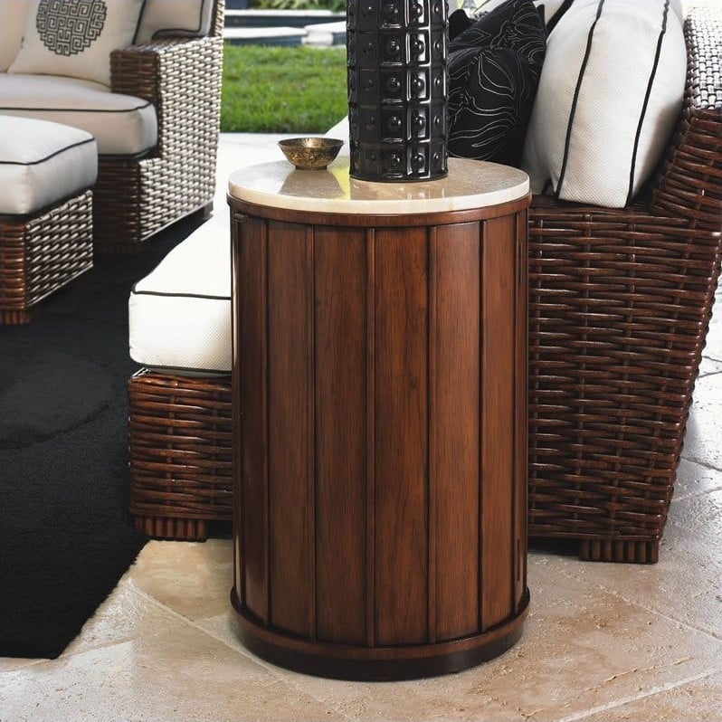 Tommy Bahama Home Ocean Club Fiji Drum Table