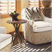 Tommy Bahama Road To Canberra Yarra End Table in Moderately Distressed