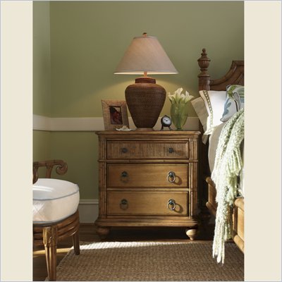 Tommy Bahama Home Beach House Delray Nightstand in Golden Umber