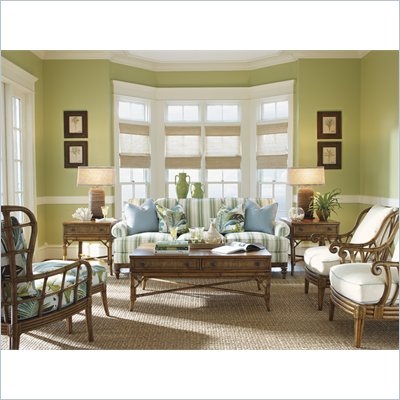 Tommy Bahama Home Beach House Ponte Vedra Rectangular Cocktail Table in Golden Umber