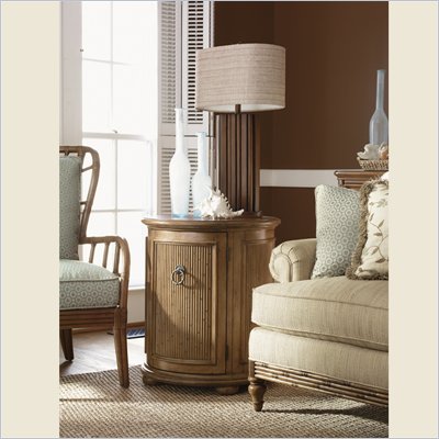 Tommy Bahama Home Beach House Pompano Accent Table in Golden Umber