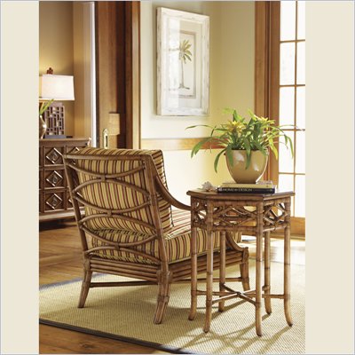 Tommy Bahama Home Beach House Coral Springs Accent Table in Golden Umber