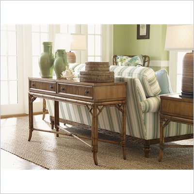 Tommy Bahama Home Beach House Palm Coast Sofa Table in Golden Umber