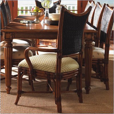 Tommy Bahama Home Island Estate Mangrove Fabric Arm Chair in Plantation