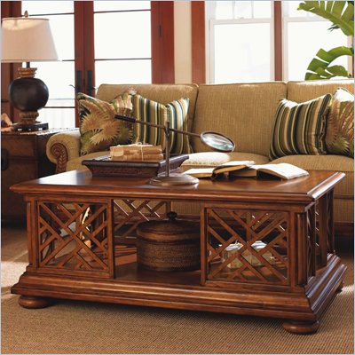 Tommy Bahama Home Island Estate Cliff House Coffee Table in Plantation