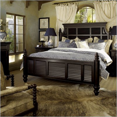 Tommy Bahama Home Kingstown Malabar Panel Bed in Tamarind