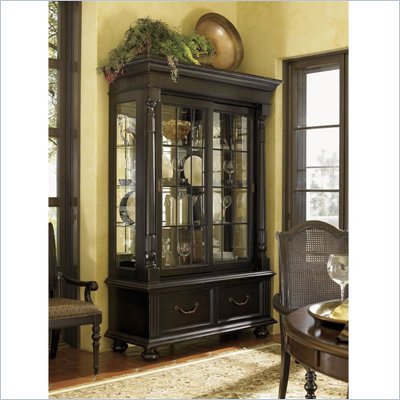 Tommy Bahama Home Kingstown Point Reyes Display Cabinet in Tamarind