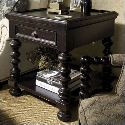 Tommy Bahama Home Kingstown Explorer End Table in Tamarind