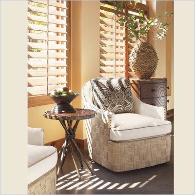 Tommy Bahama Road To Canberra Yarra End Table in Moderately Distressed