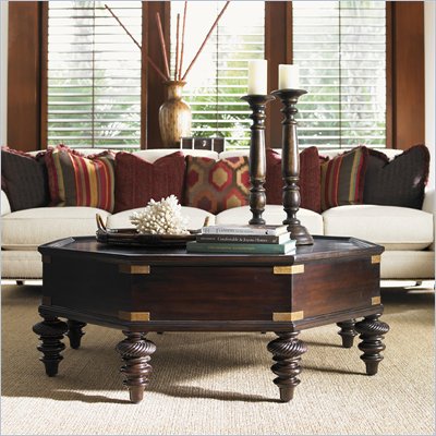 Tommy Bahama Home Royal Kahala Pacific Campaign Cocktail Table