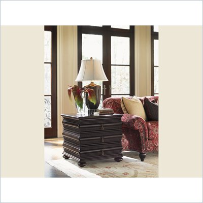Tommy Bahama Home Royal Kahala Black Sands Lamp Table