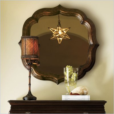 Tommy Bahama Home Royal Kahala Lotus Blossom Mirror