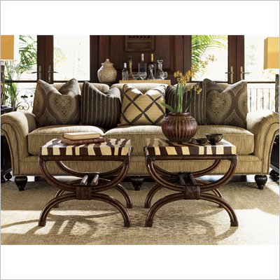 Tommy Bahama Home Royal Kahala Striped Delight Accent Table