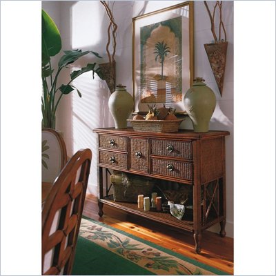 Tommy Bahama Home Sunrise Sideboard Medium Antiqued Brown