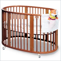 Stokke Sleepi Convertible Wood Crib in Cherry