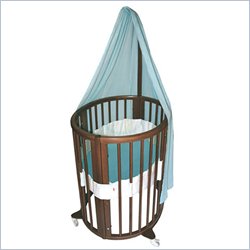 Stokke Sleepi Mini Bassinet 4 Piece Bedding Set in Circles Blue